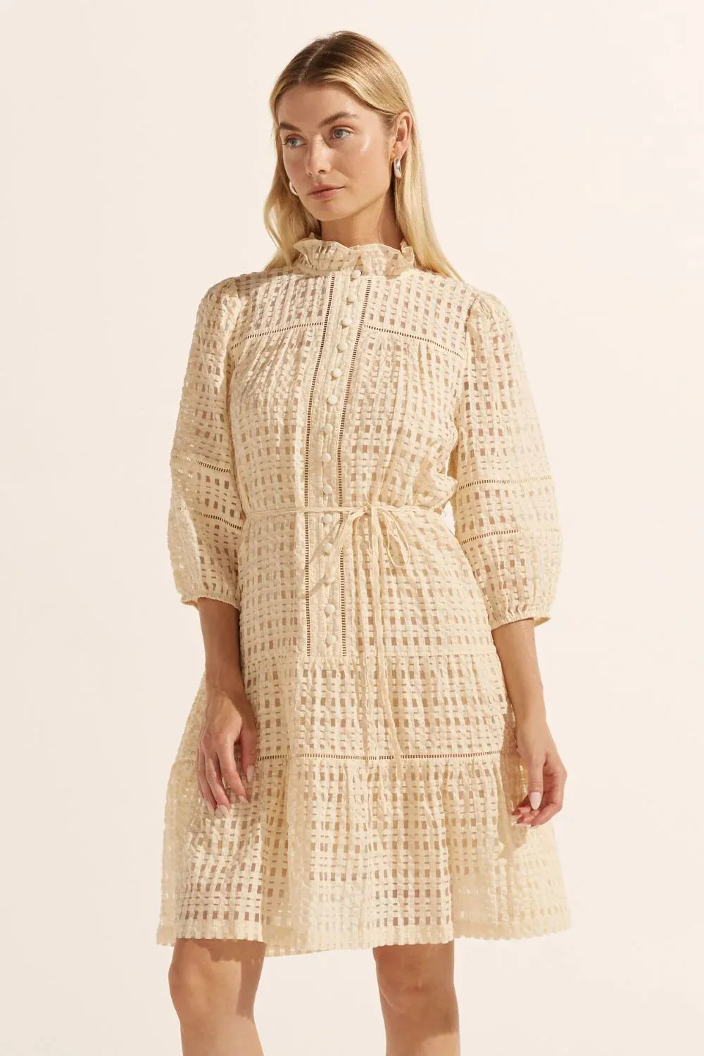 Beacon dress  -  Cream Window