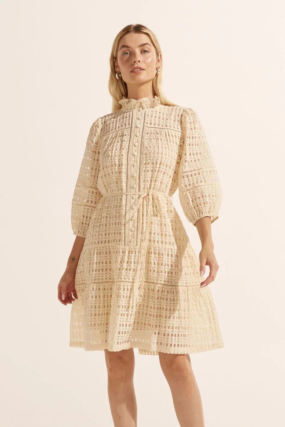 Beacon dress  -  Cream Window
