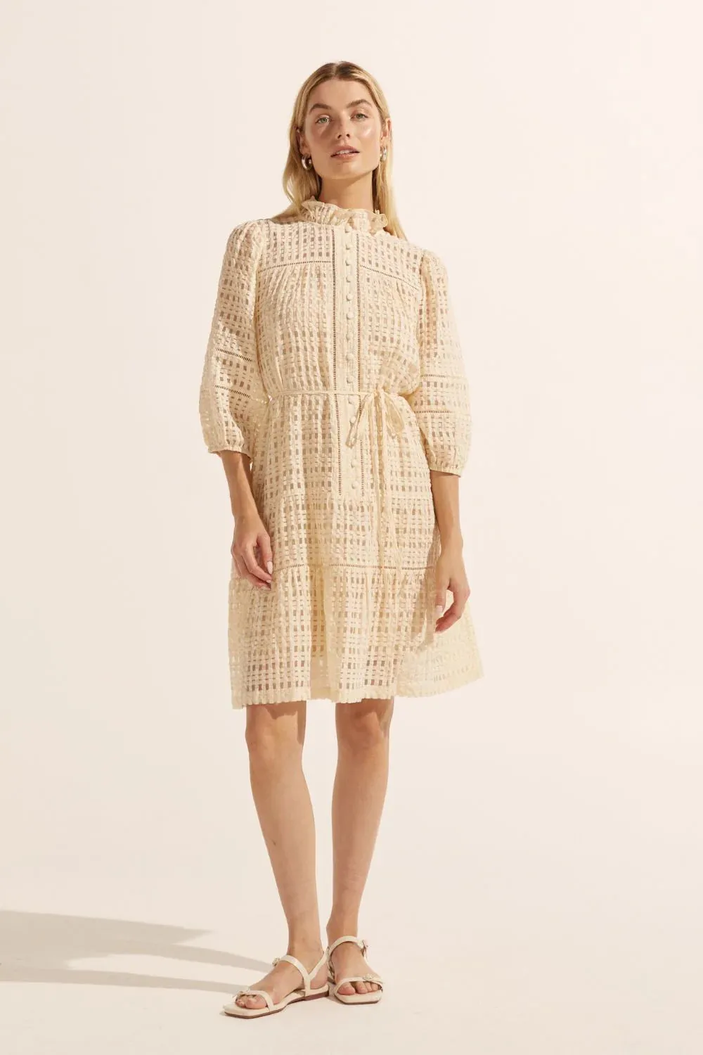 Beacon dress  -  Cream Window