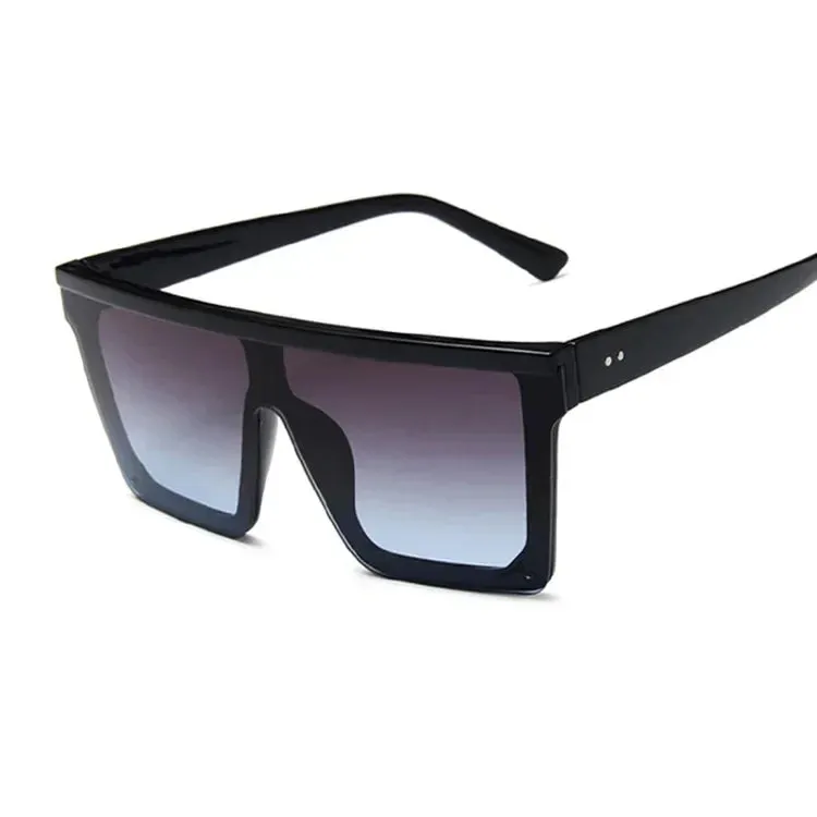 Big oversized Frame square frame shield visors classy sunglasses