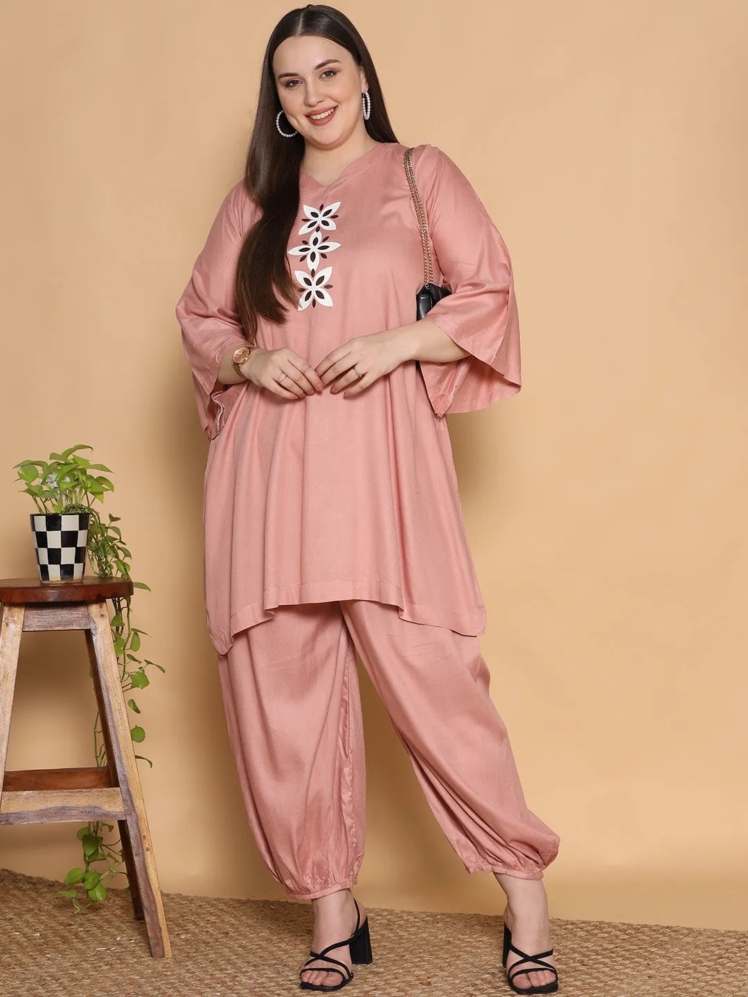 Blush Rayon Balloon Salwar