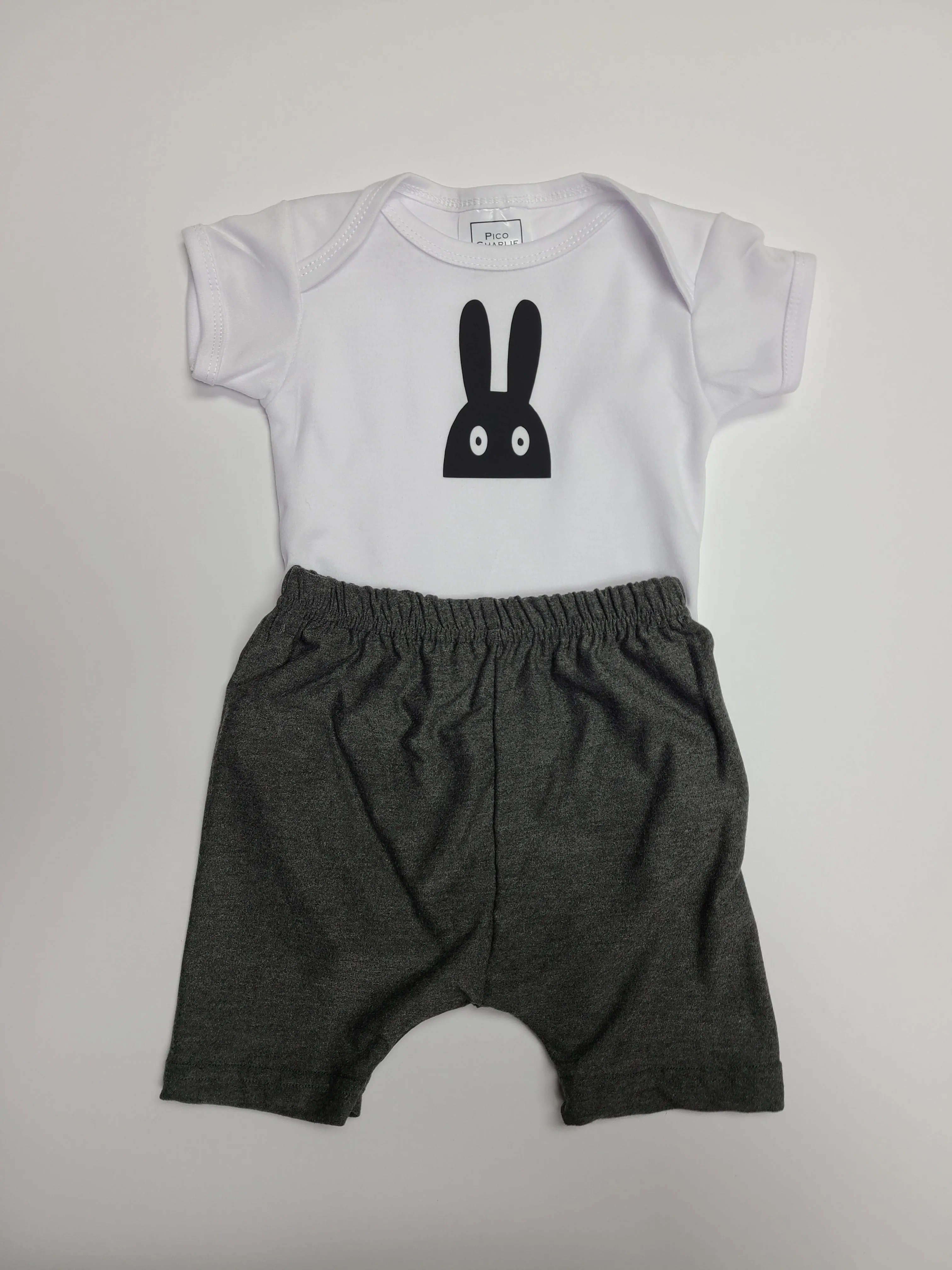 Bunny Boo One Piece   Bamboo Shorts Set