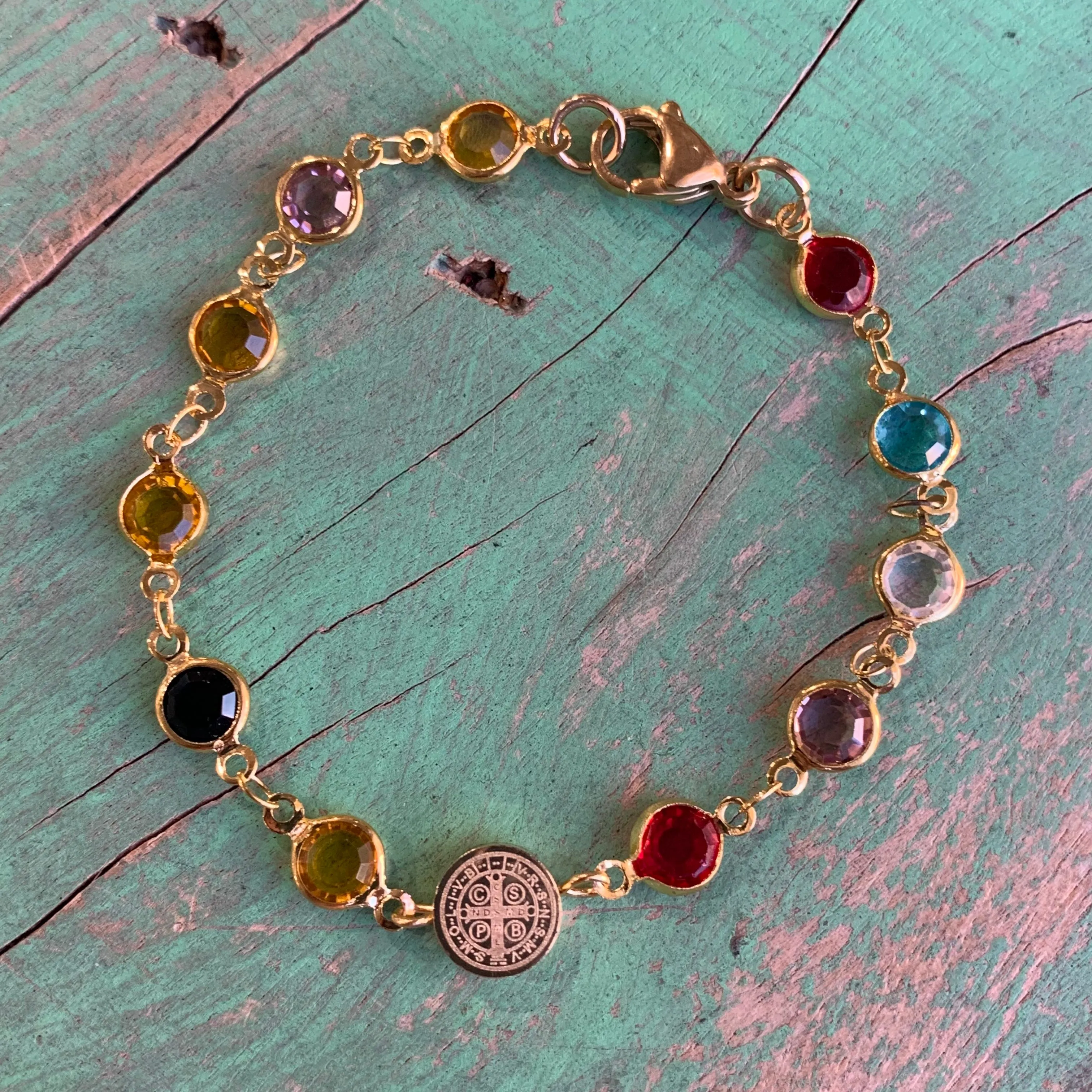 Colorfully Created St Benedict Bracelet