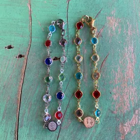Colorfully Created St Benedict Bracelet