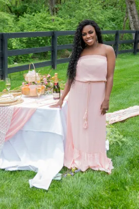 Coral Breeze Maxi Dress (Pink)