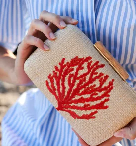 Coral Minaudiere Crossbody