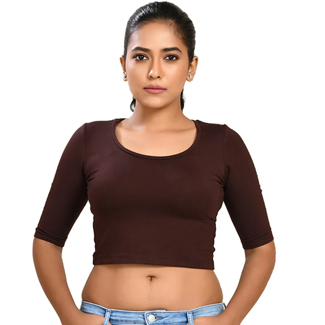 Cotton Rayon Blouses - Elbow Sleeves