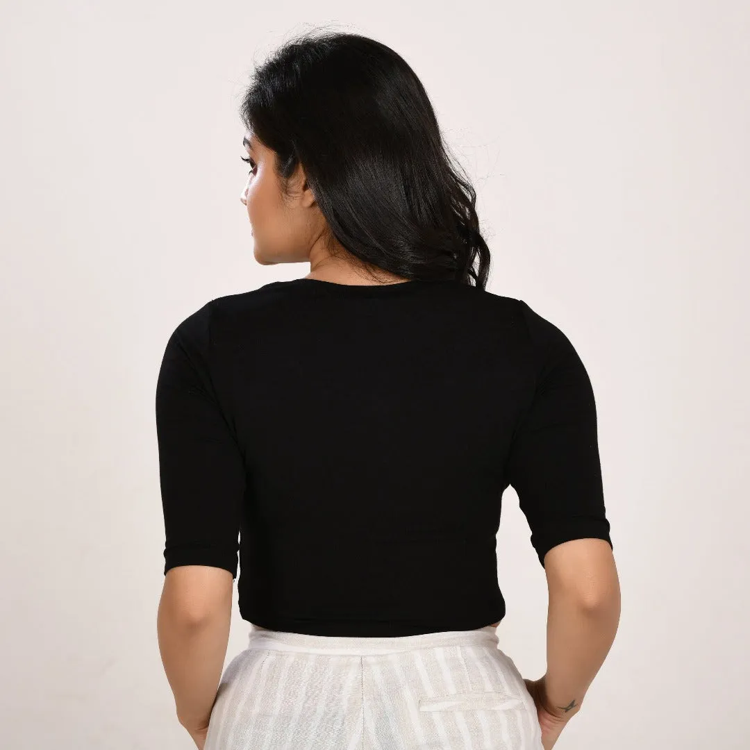 Cotton Rayon Blouses - Elbow Sleeves