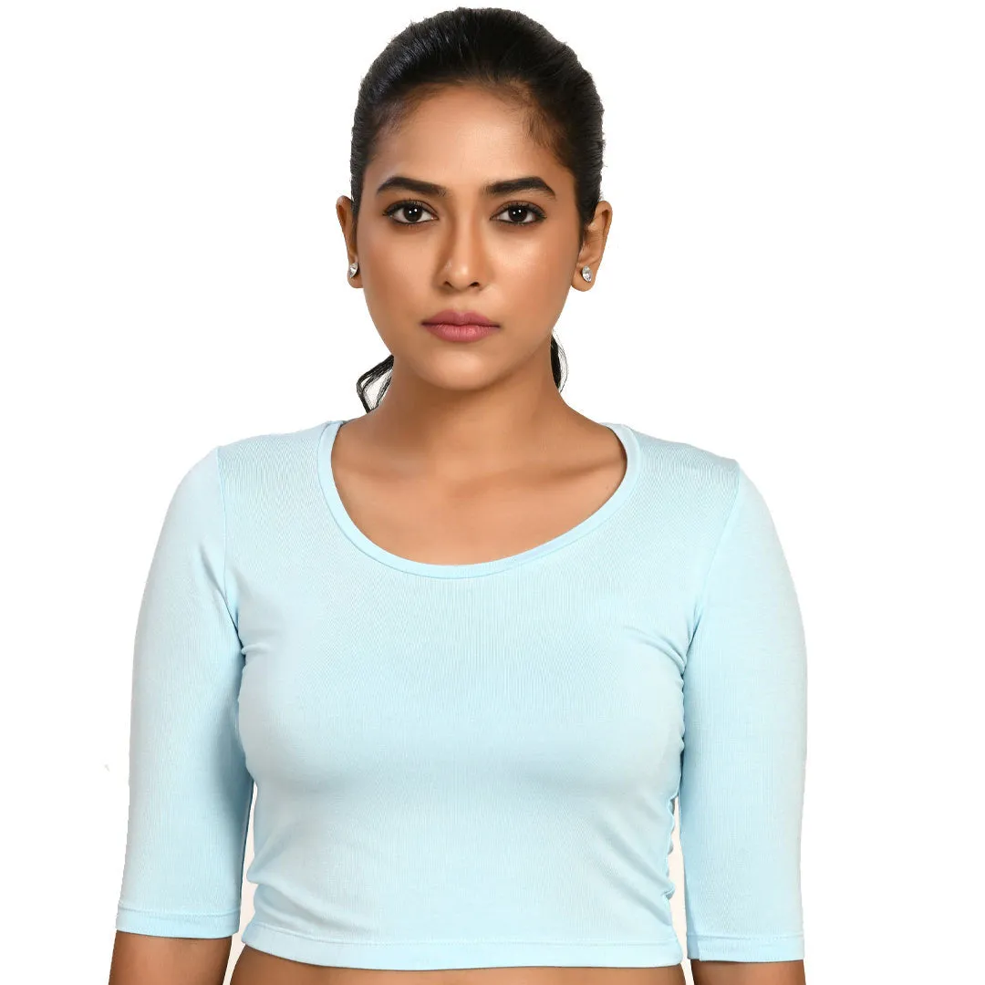 Cotton Rayon Blouses - Elbow Sleeves
