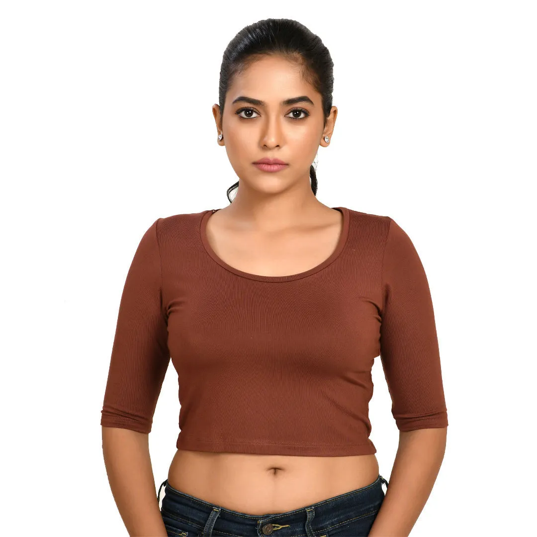 Cotton Rayon Blouses - Elbow Sleeves