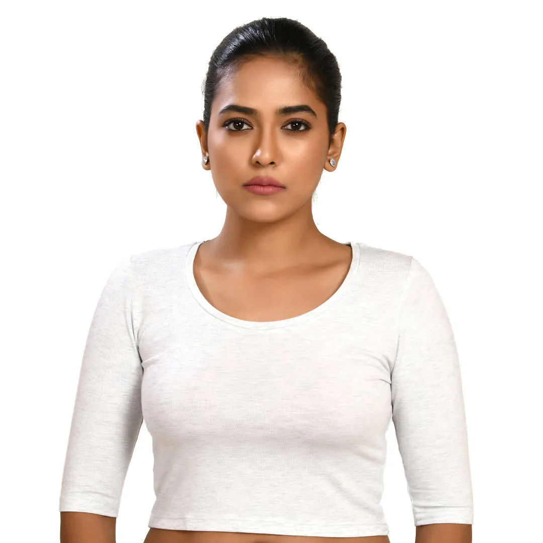 Cotton Rayon Blouses - Elbow Sleeves