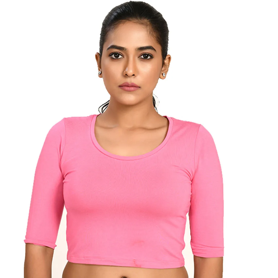 Cotton Rayon Blouses - Elbow Sleeves