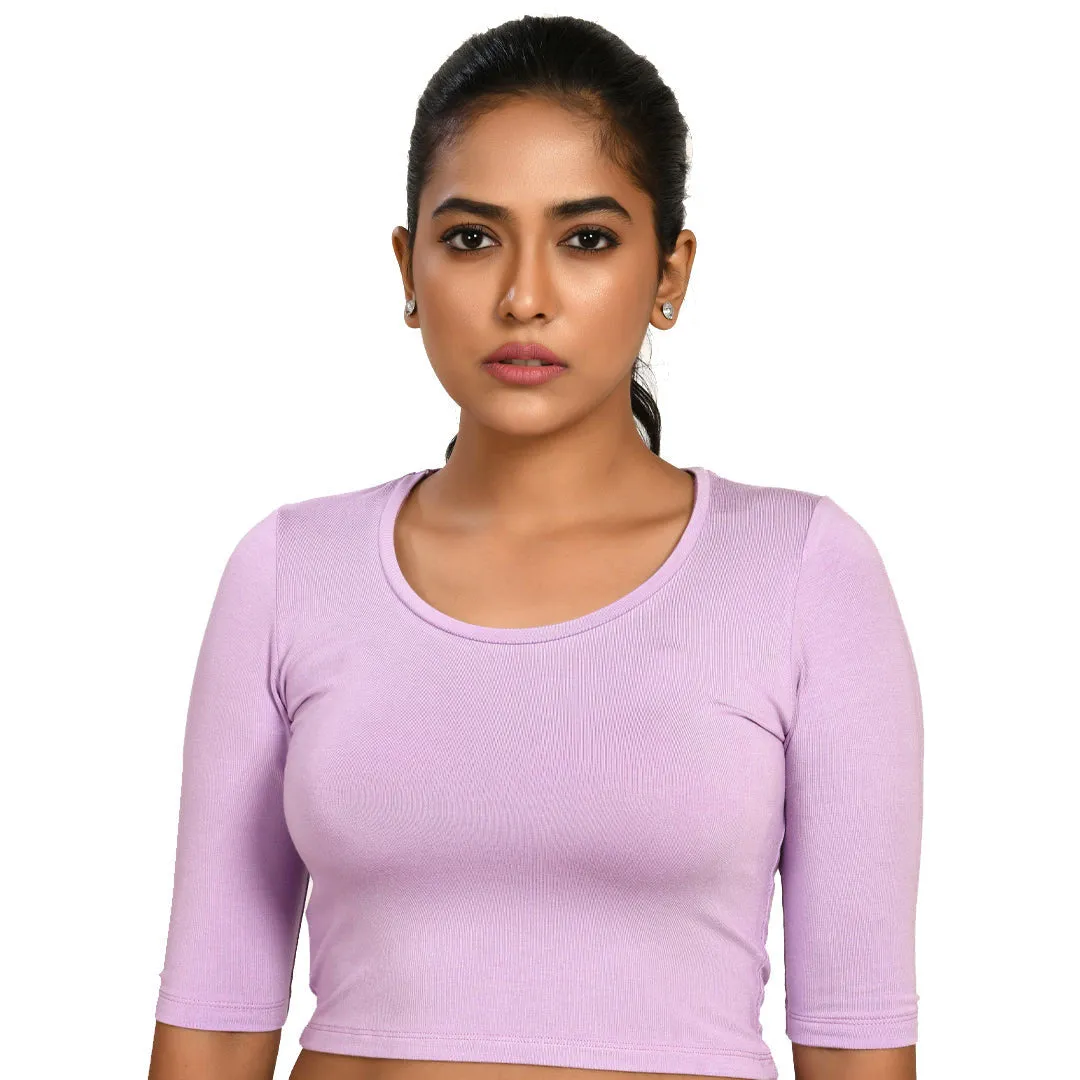 Cotton Rayon Blouses - Elbow Sleeves