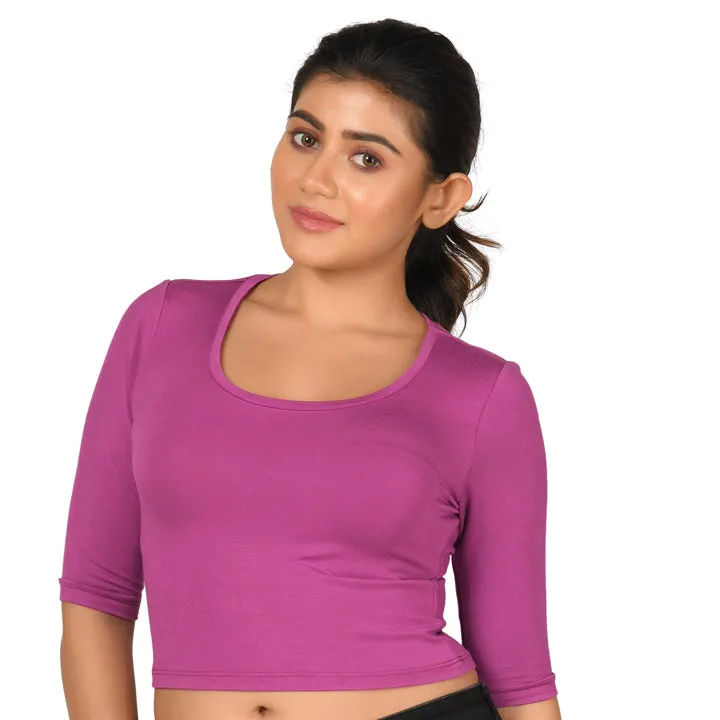 Cotton Rayon Blouses - Elbow Sleeves