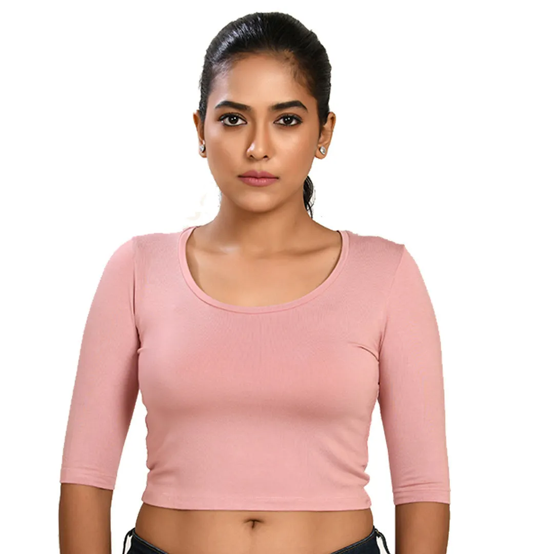 Cotton Rayon Blouses - Elbow Sleeves