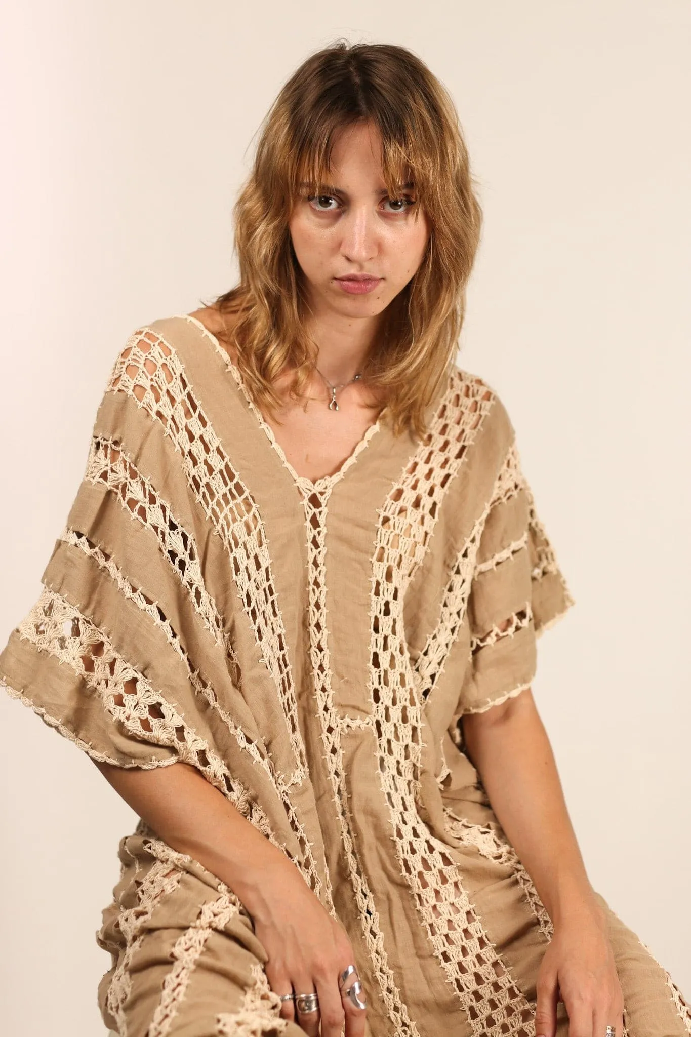CROCHET KAFTAN SUNKISSED X FREE PEOPLE