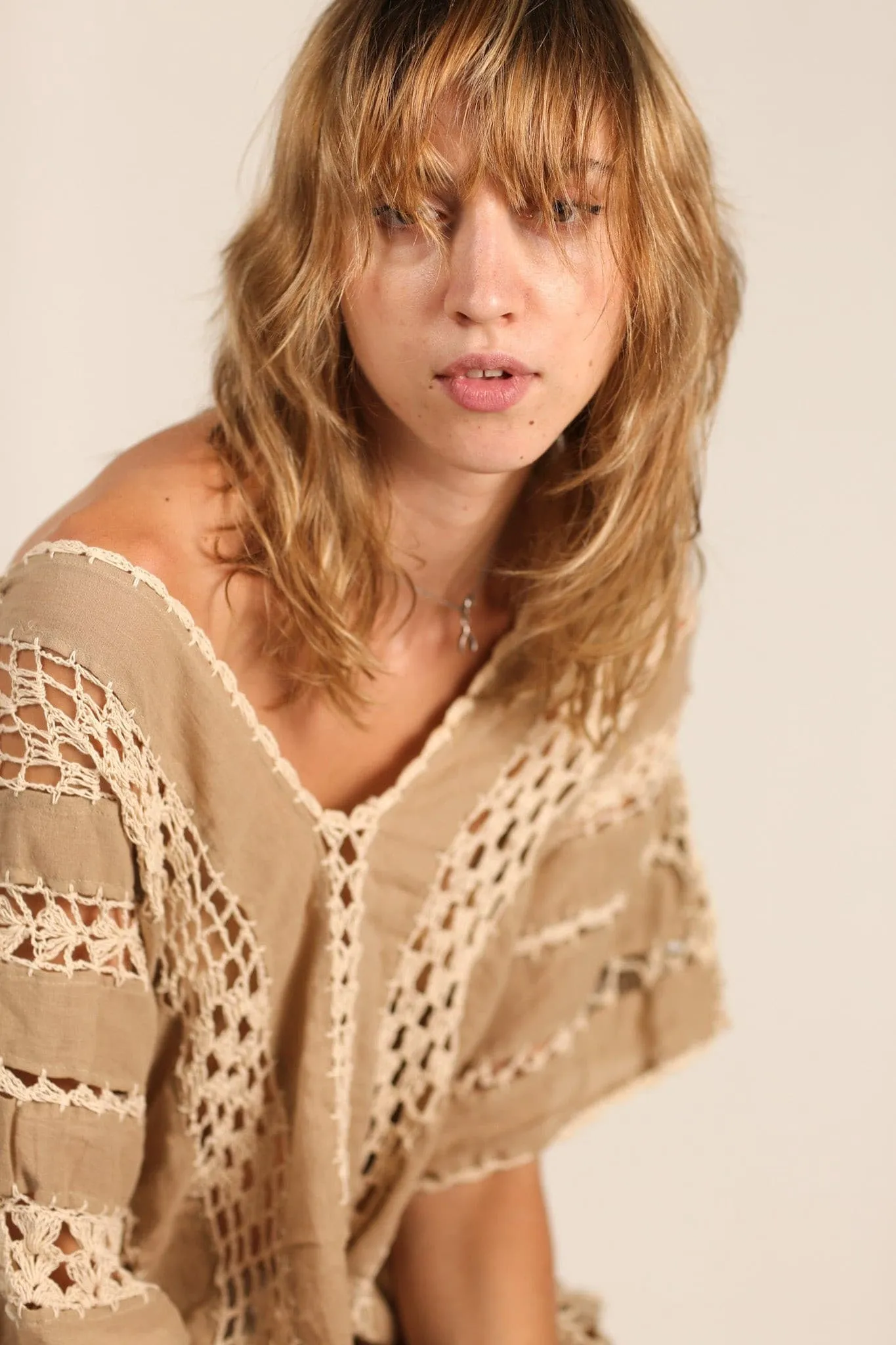 CROCHET KAFTAN SUNKISSED X FREE PEOPLE