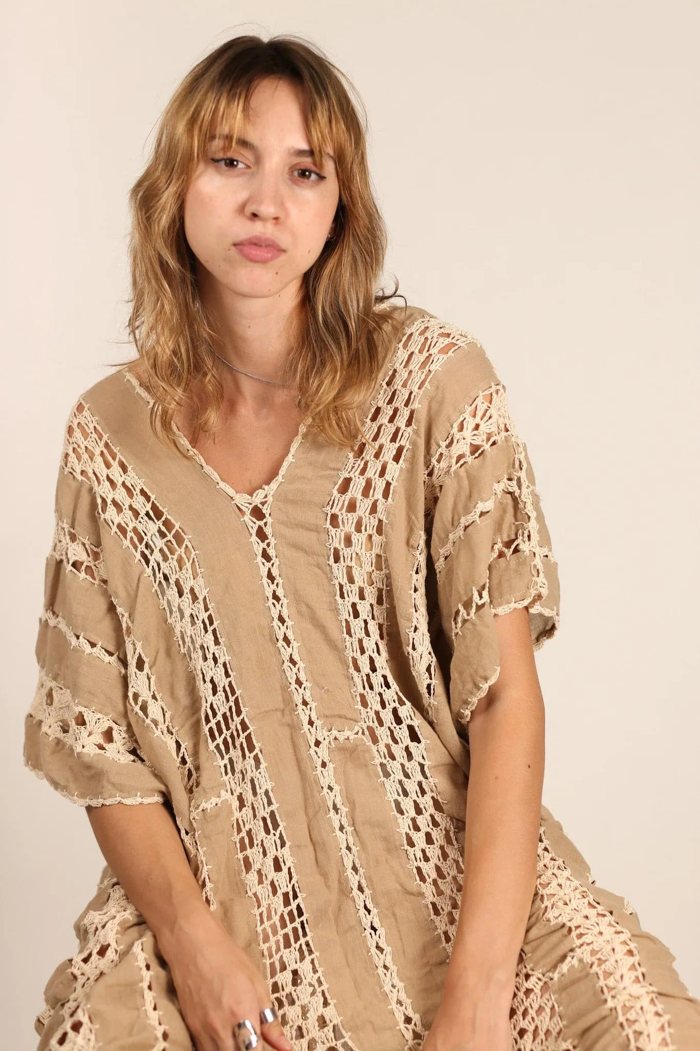 CROCHET KAFTAN SUNKISSED X FREE PEOPLE