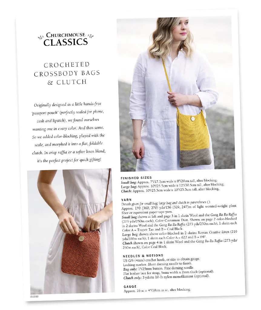 Crocheted Crossbody Bags & Clutch Pattern