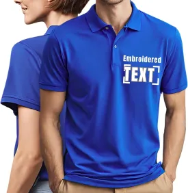 Custom Men Women Polo Shirts Personalized Shirt Golf Jersey Tees Customized Text PocketBack Arm Embroidered