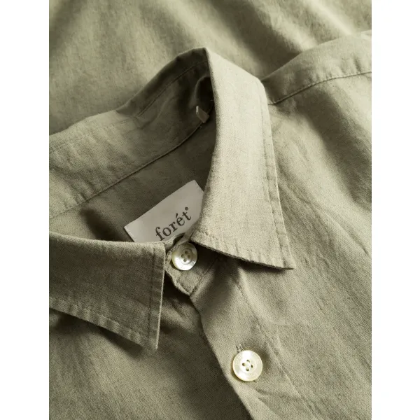 Forét Serene Linen SS Shirt (dusty olive)