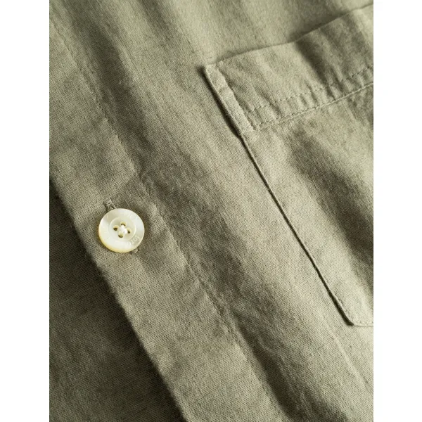 Forét Serene Linen SS Shirt (dusty olive)