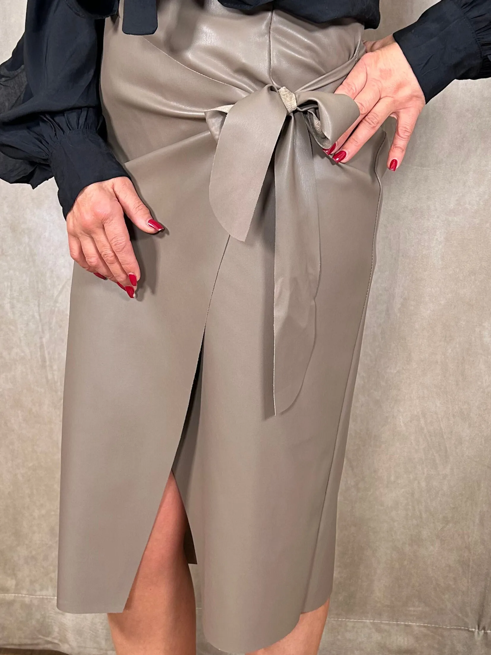 Freda Faux Leather Skirt