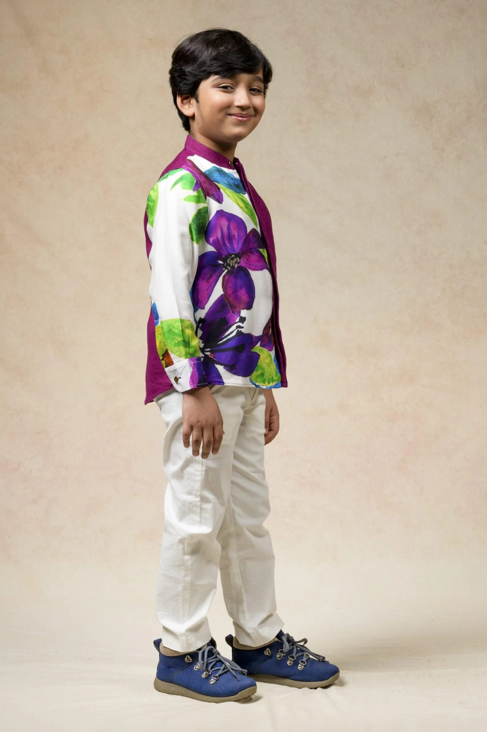 Half n half shirt