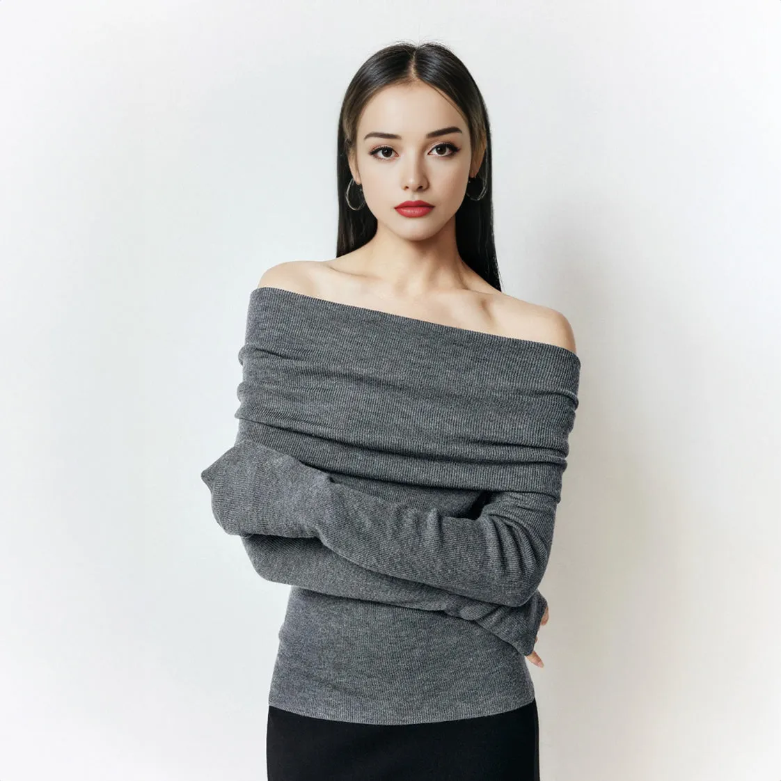 Heiress Off Shoulder Sweater