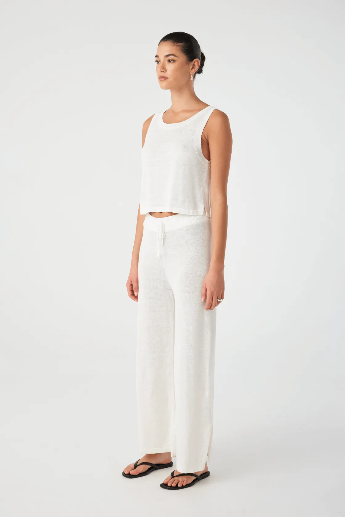 Hugo Linen Knit Tank - Cream