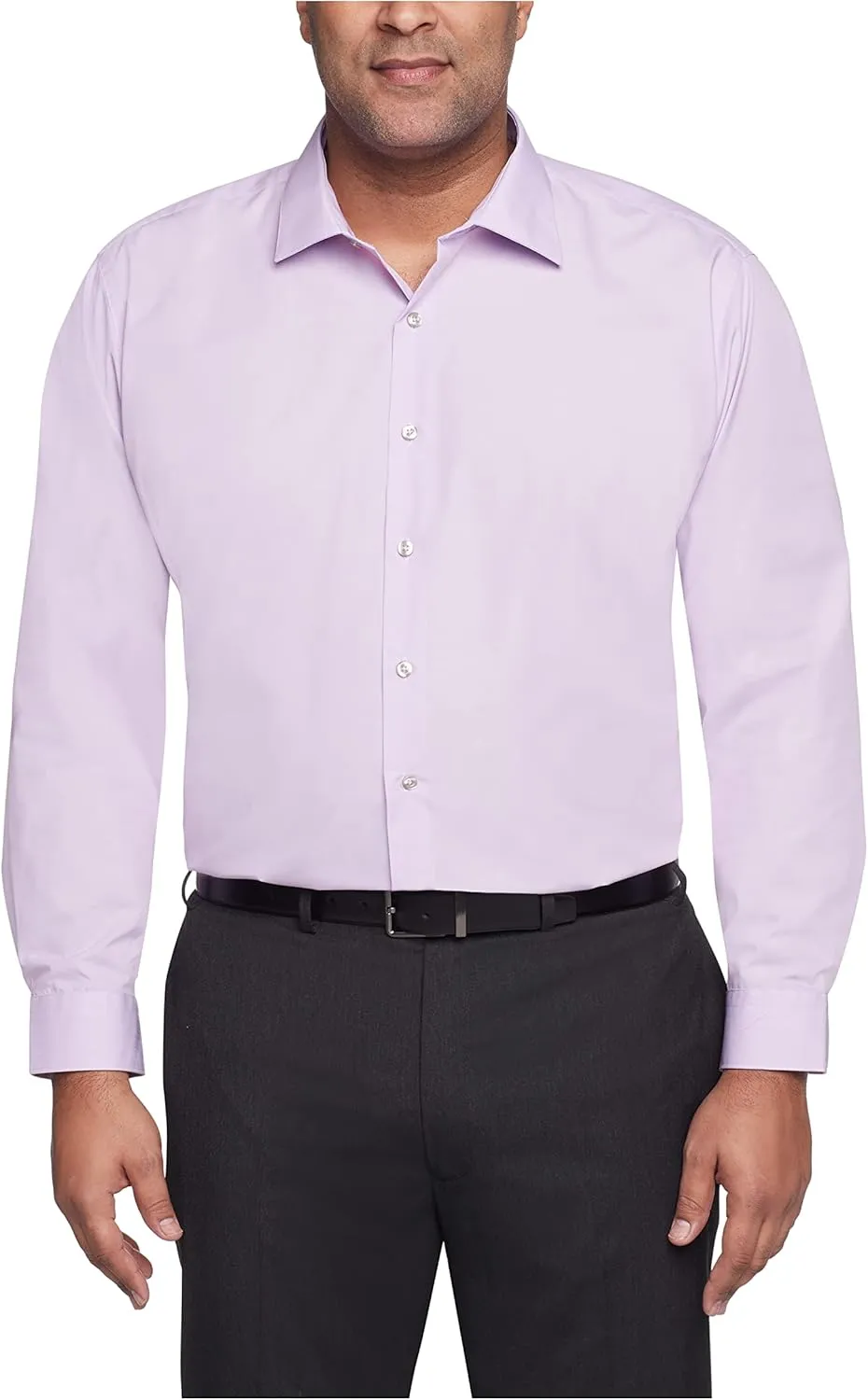 Kenneth Cole Unlisted Men's Big and Tall Solid Dress Shirt - Amazon Exclusive