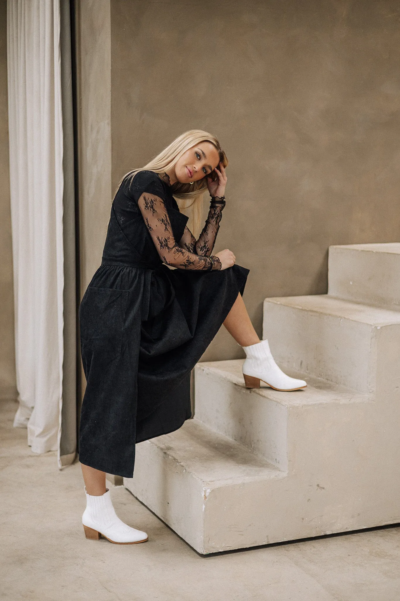 Lettie Wrap Overall Dress