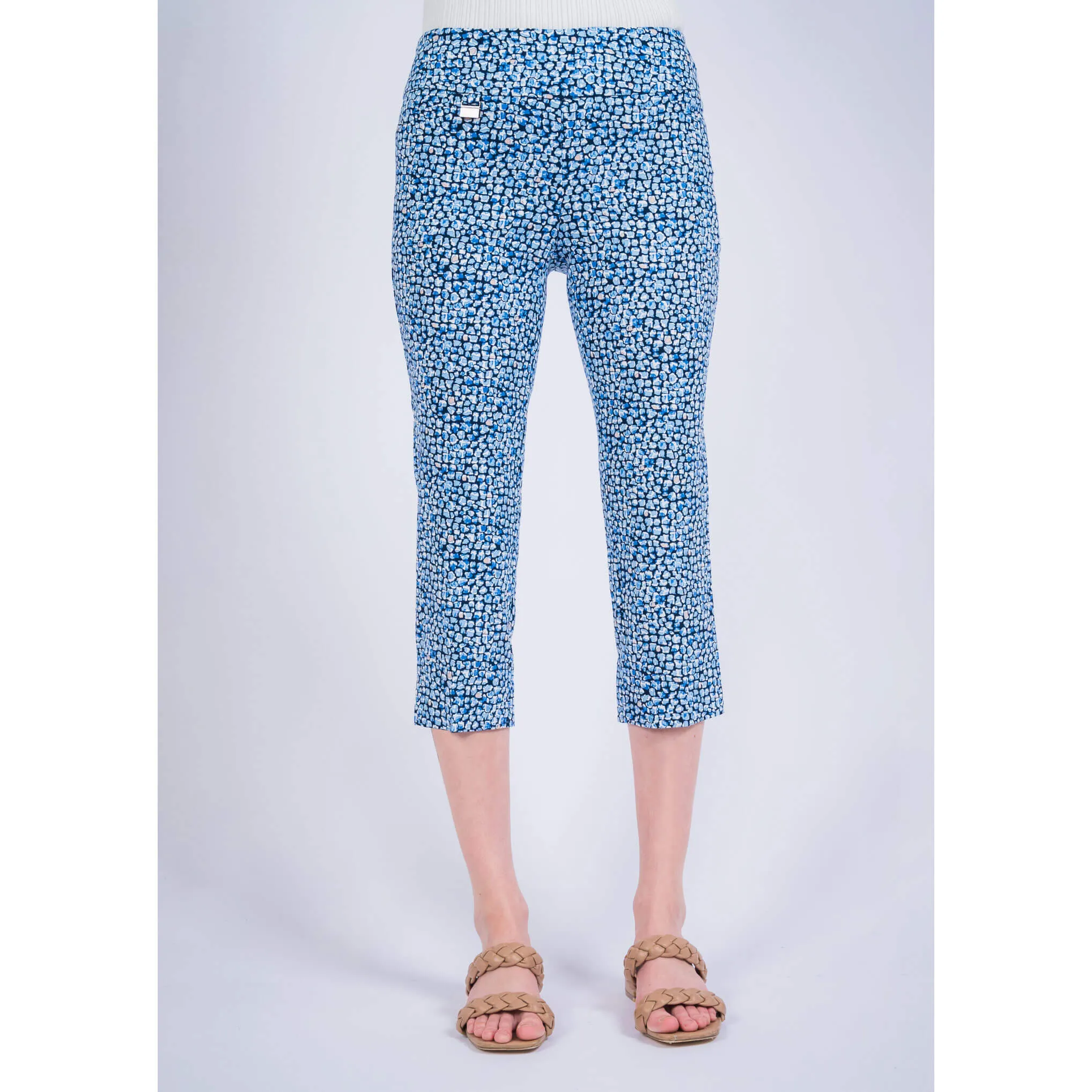 Lisette L Montreal Pebble Slim Ankle Capri - Multi