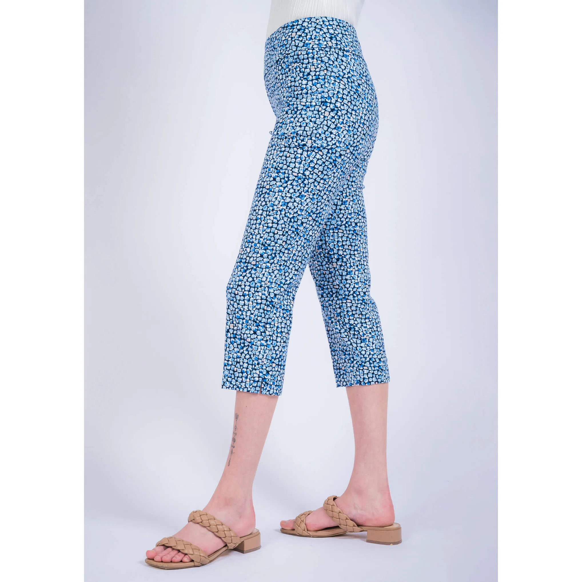 Lisette L Montreal Pebble Slim Ankle Capri - Multi