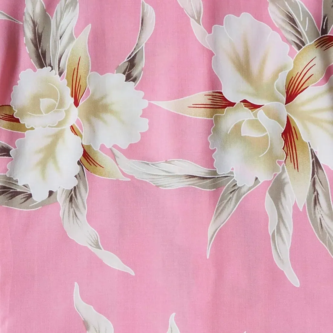 Mele Pink Lady's Hawaiian Rayon Blouse