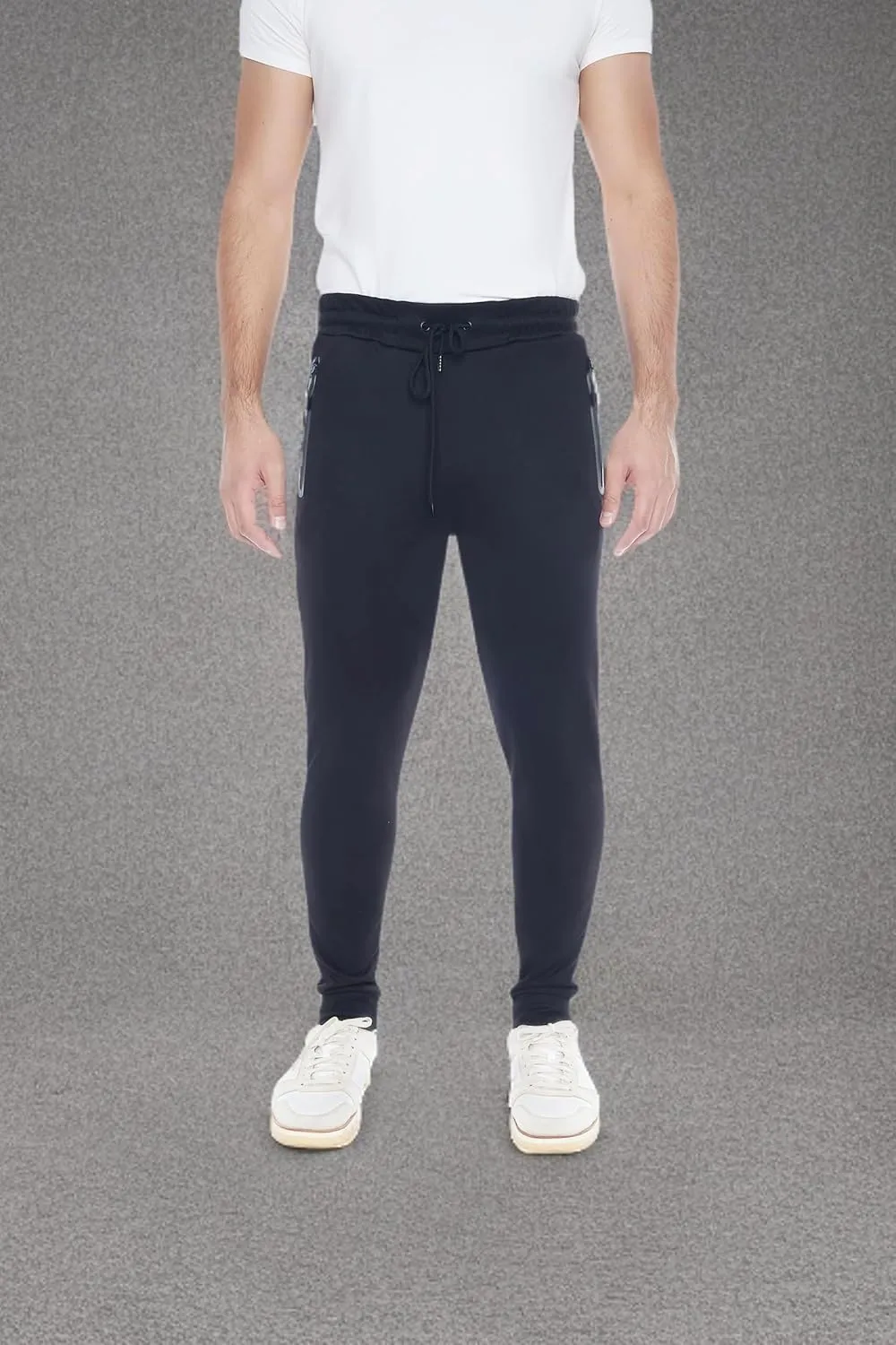 Mens Sweatpants 3- Pack Active Athletic Joggers with Zipper Pocket and Drawstring