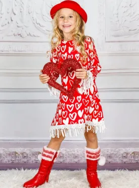 My Heart To Yours Crochet Trim Dress