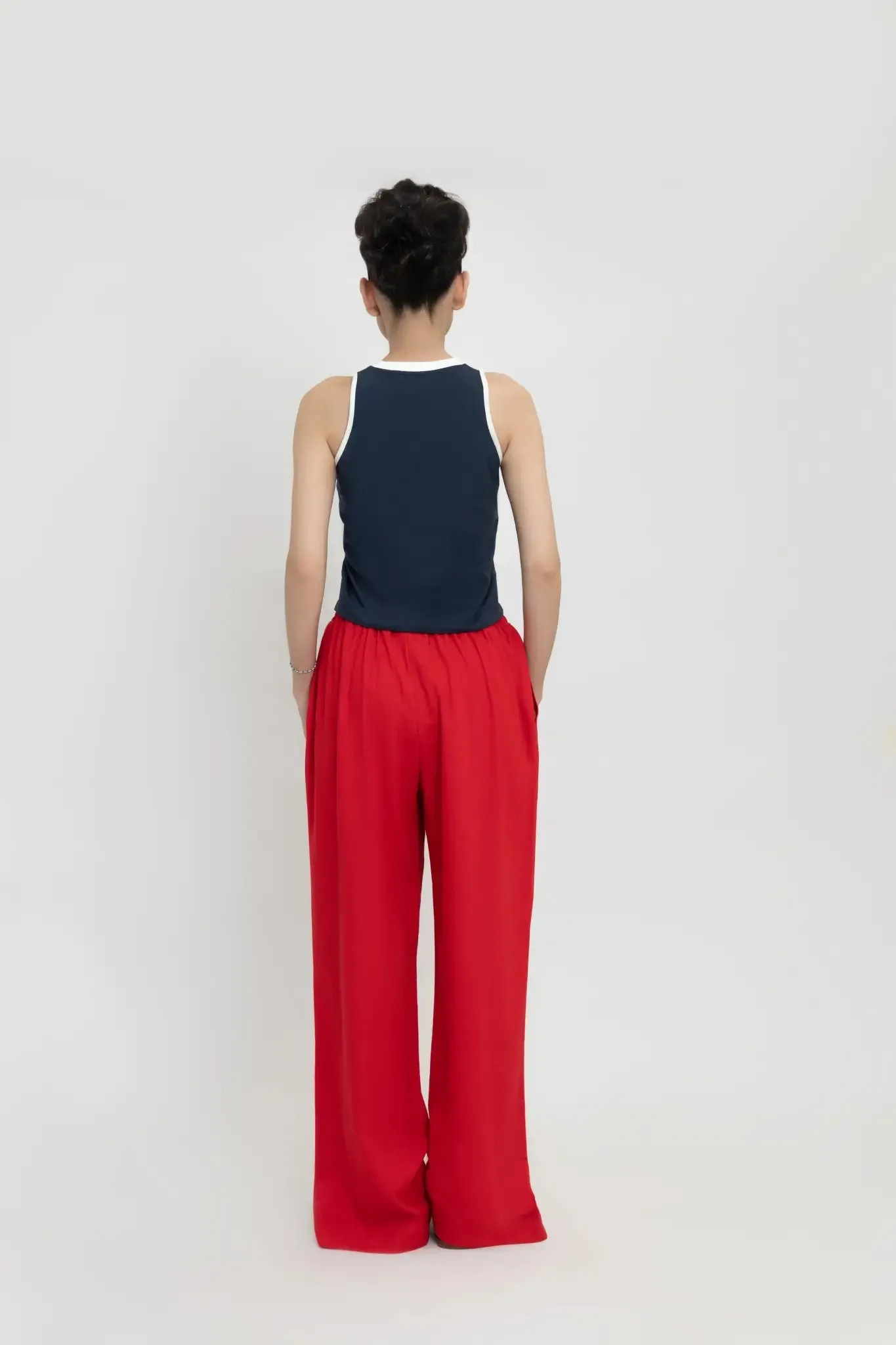 Navy Blue Boxy Tank Top