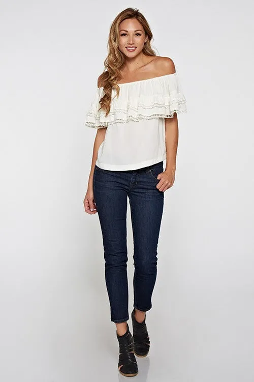 Off Shoulder Ruffle Top