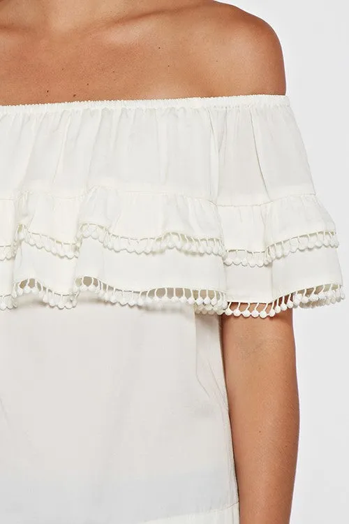 Off Shoulder Ruffle Top