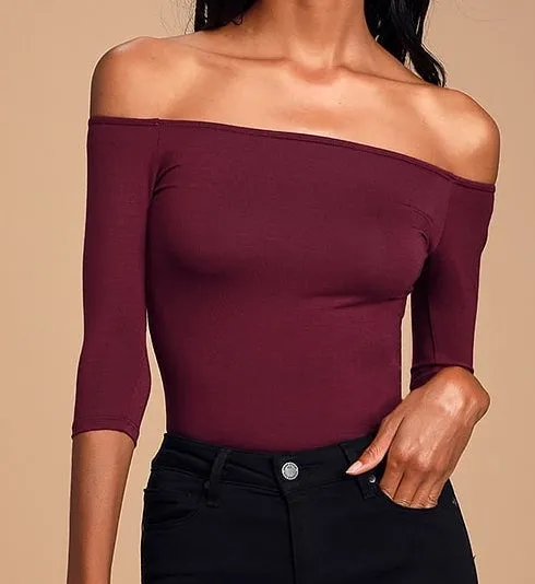 OFF-THE SHOULDER TOP-BLACK