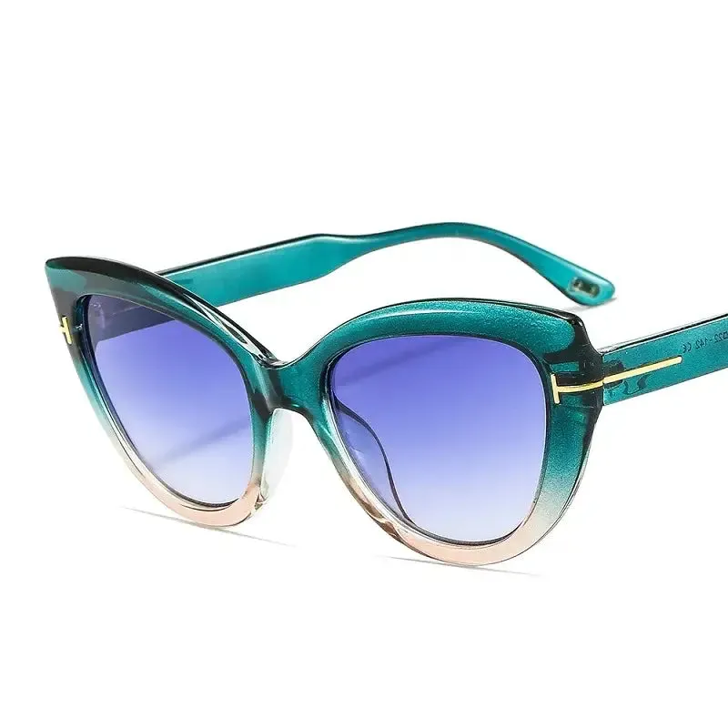 Oversized Cat Eye Gradient Sunglasses