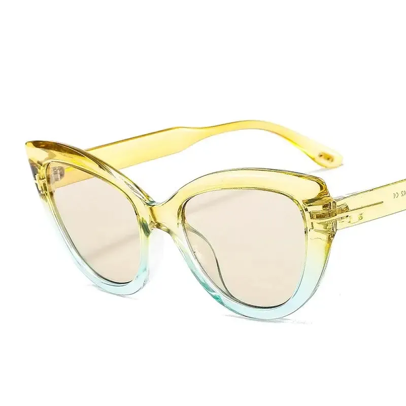 Oversized Cat Eye Gradient Sunglasses