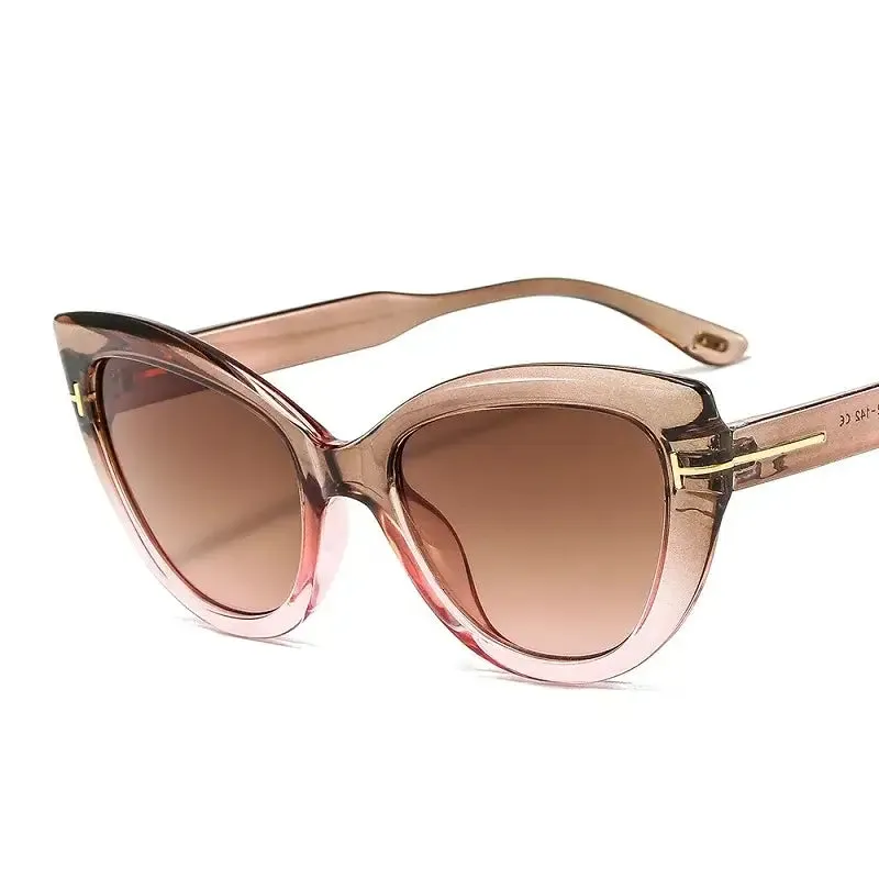 Oversized Cat Eye Gradient Sunglasses