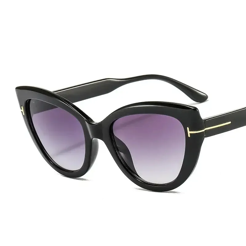 Oversized Cat Eye Gradient Sunglasses