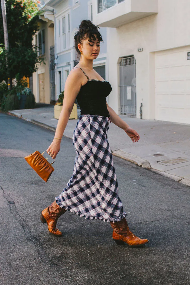PORTER Soft Flannel Maxi Skirt by Max Studio size S