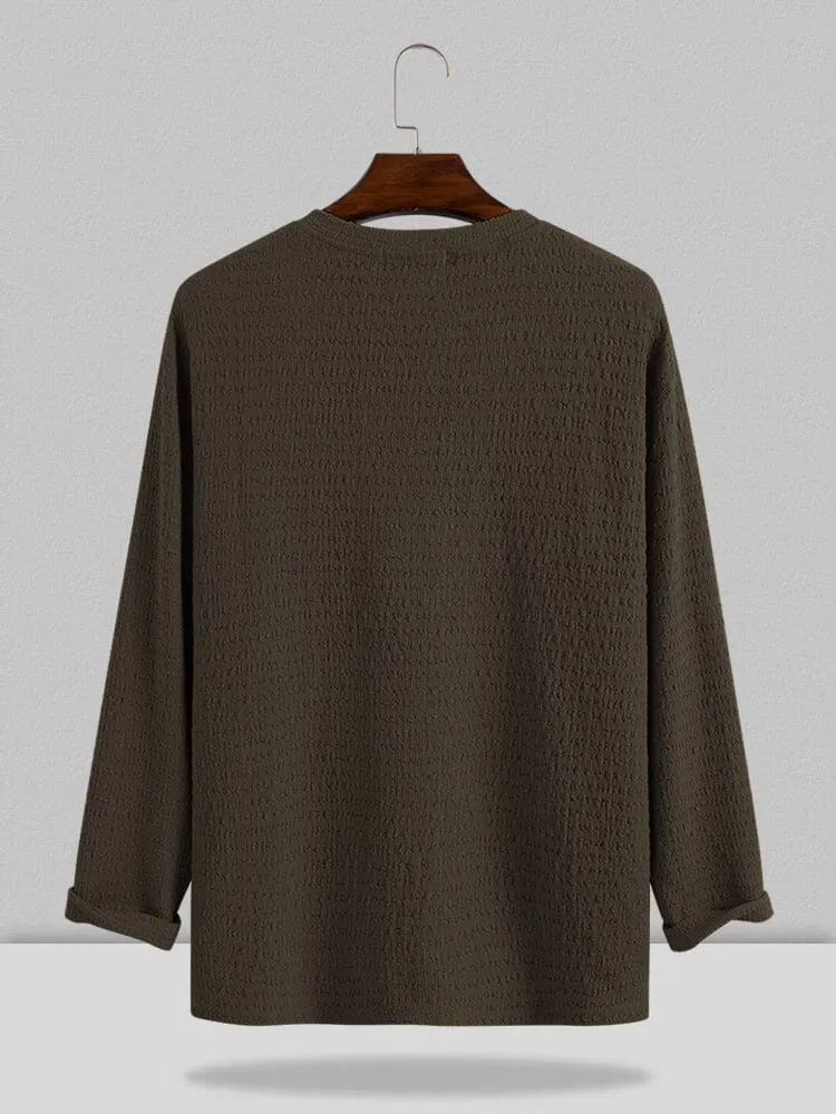 Small V-neck long-sleeved Shirt