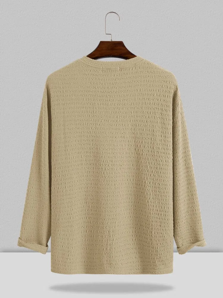 Small V-neck long-sleeved Shirt
