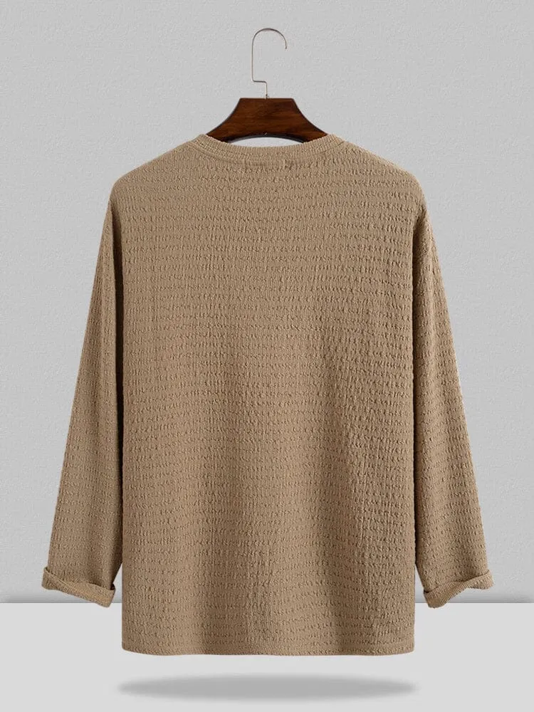 Small V-neck long-sleeved Shirt