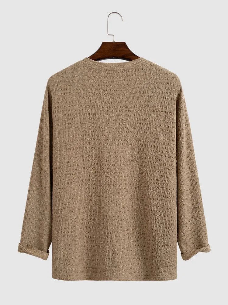 Small V-neck long-sleeved Shirt